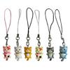 Y2K Phone Charm Keychain Phone Strap Lovely Cat Keyring for Women Handbag Chain