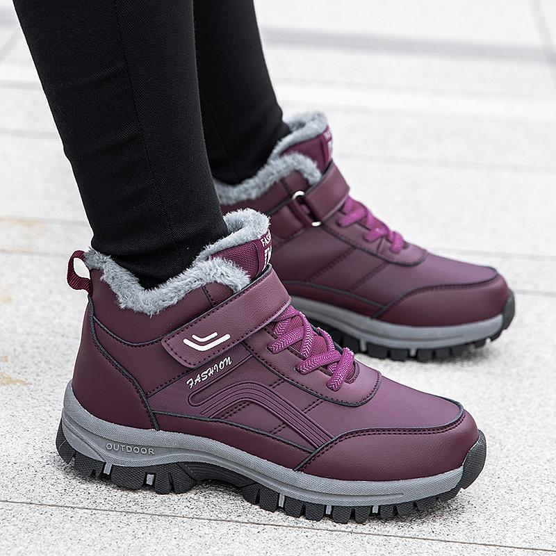 Winter large cotton shoes, velvet warm walking shoes, snow boots, sports shoes