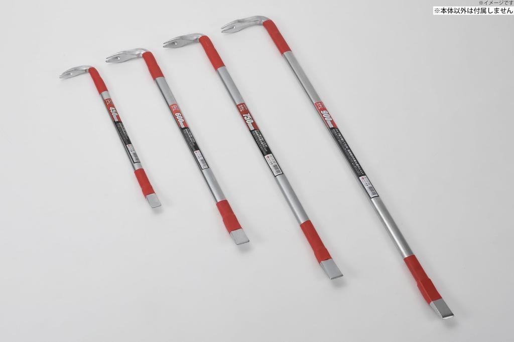 Takagi TAKAGI Lightweight Crowbar, 750mm, for nail pulling, leveraging, demolition, and lifting heavy objects. Made of lightweight, durable pipe const