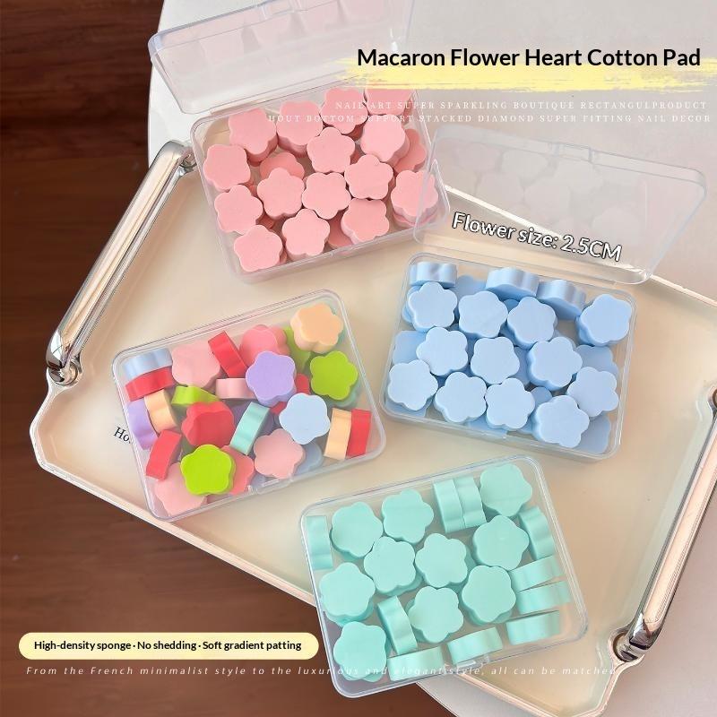 30/50Pcs Manicure Tool Nail Art Sponge Set With Grabbing Pen For Diy Nail Art Gel Polish Brush Glitter Powder Manicure Accessory