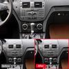 Carbon Fiber Center Console Sticker for Mercedes W204 2007-2010 Interior Panel Cover