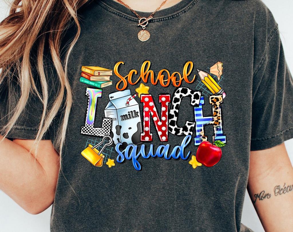 Lunch Squad Shirt, School Lunch Ladies Shirt, Cafeteria Worker T-Shirt, Back To School Gift, Lunch Lady Shirt, Teacher Shirt