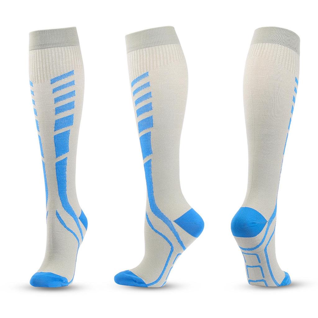 Unisex Multicolor Outdoor Compression Socks for Running – Long Tube Design