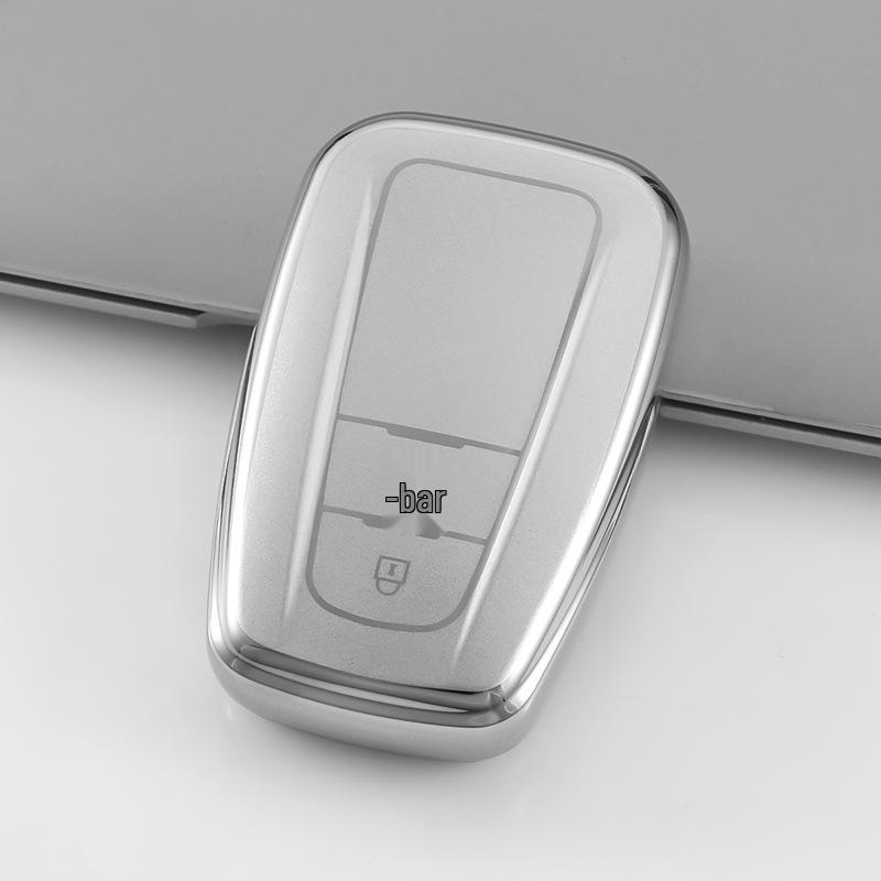 

Чехол для ключа Toyota RAV4 Camry Corolla Avalon - Серебристый песок