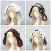 Original Lolita Headband, Love Fan Rabbit O Girl Bow, Lop-eared Rabbit Headband, Hair Accessories, Headgear, Black and White Pink Water Blue.