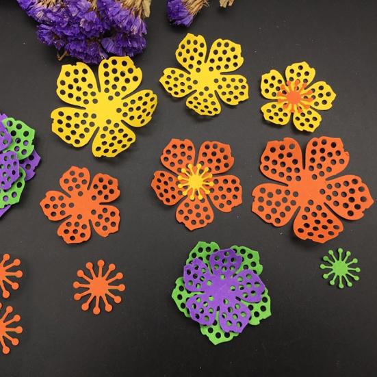 8 unidades de corte de metal de folhas de flores morre estêncil de gravação em cartão de papel de scrapbook