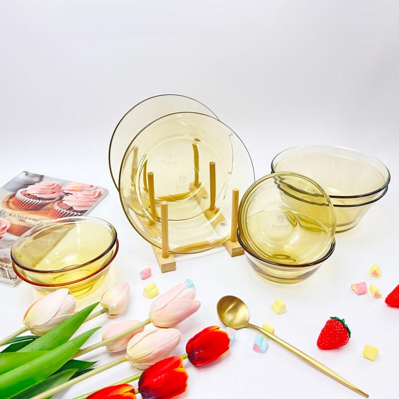 Picasso European Style Amber Glass Tableware Set