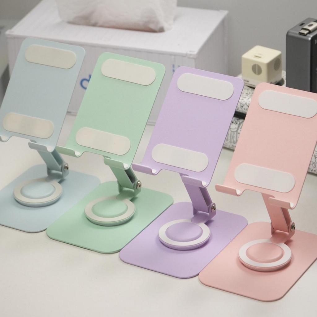 Aluminum Alloy 360° Rotating Phone & Tablet Stand with Silicone Grip