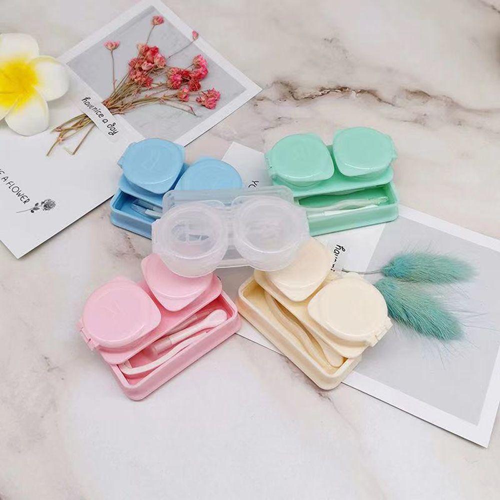 Clamshell Invisible Glasses Box Women Contact Lens Case Eyeglasses Container Korean Glasses Storage