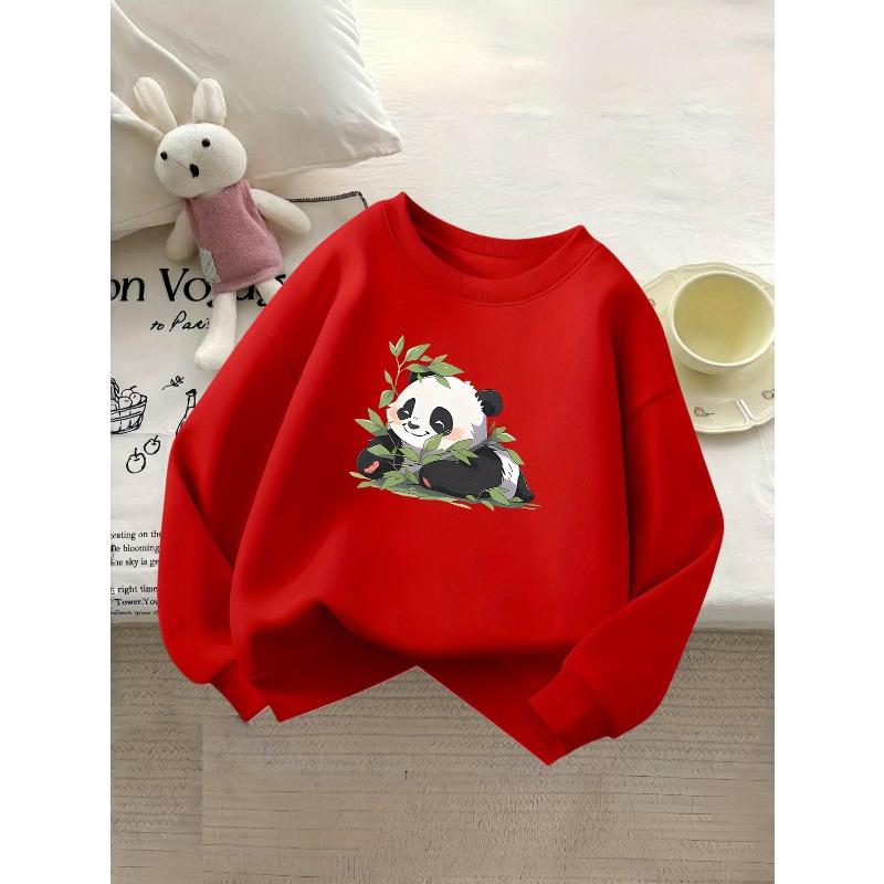Girls' Round Neck Fashion Sweatshirt