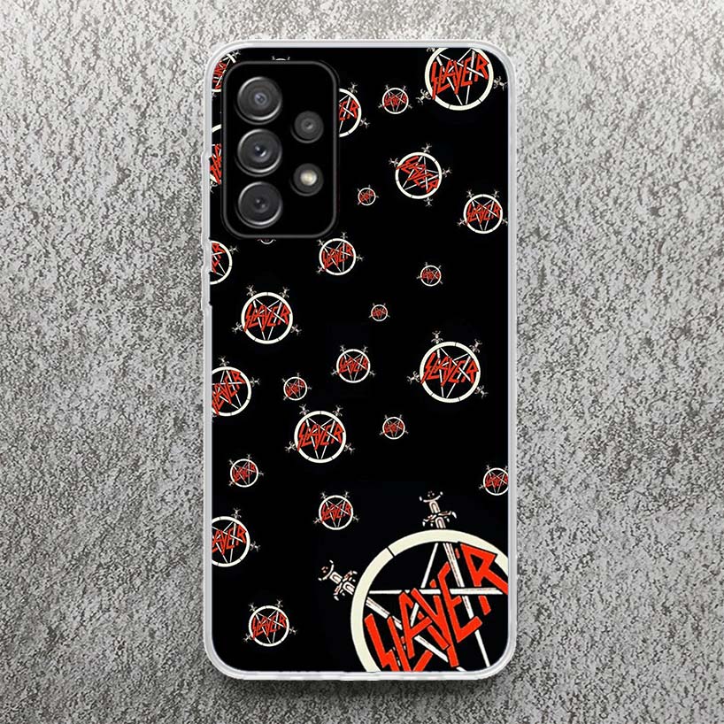 Slayer Heavy Metal Rock Band Print Soft Case for Samsung A52 A50S A51 A42 A23 A22 A12 Phone Shell A41 A31 A21S A40 A30S A20E A10