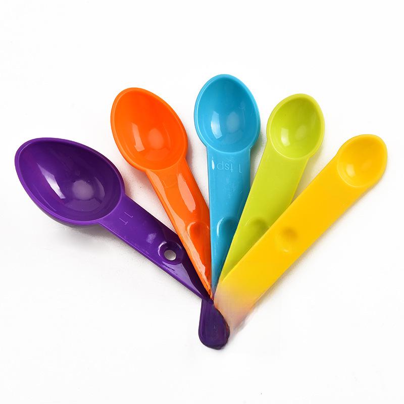 סט כפיות מדידה מפלסטיק 4 חלקים לאפייה עם סקאלה