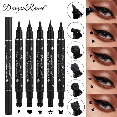 Black Seal Eyeliner Pen Double-ended Star Stamp Long-Lasting Waterproof Eye Liner