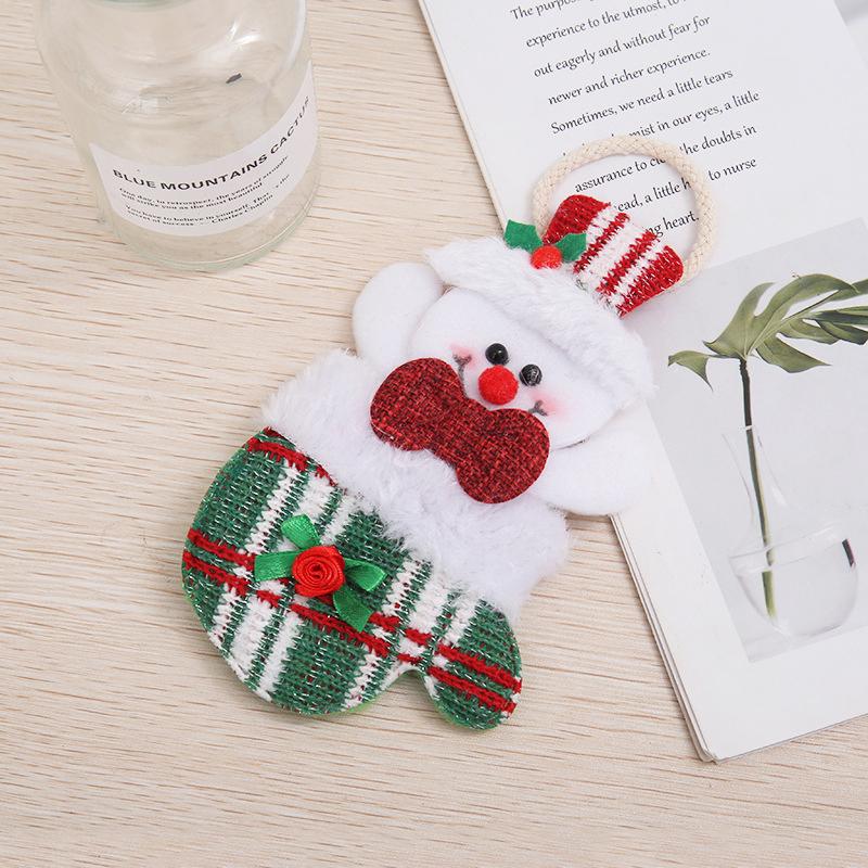 Christmas Plush Doll Pendants Decorations Santa Claus Snowman Deer Xmas Tree Hanging Ornaments Christmas New Year Home Decor