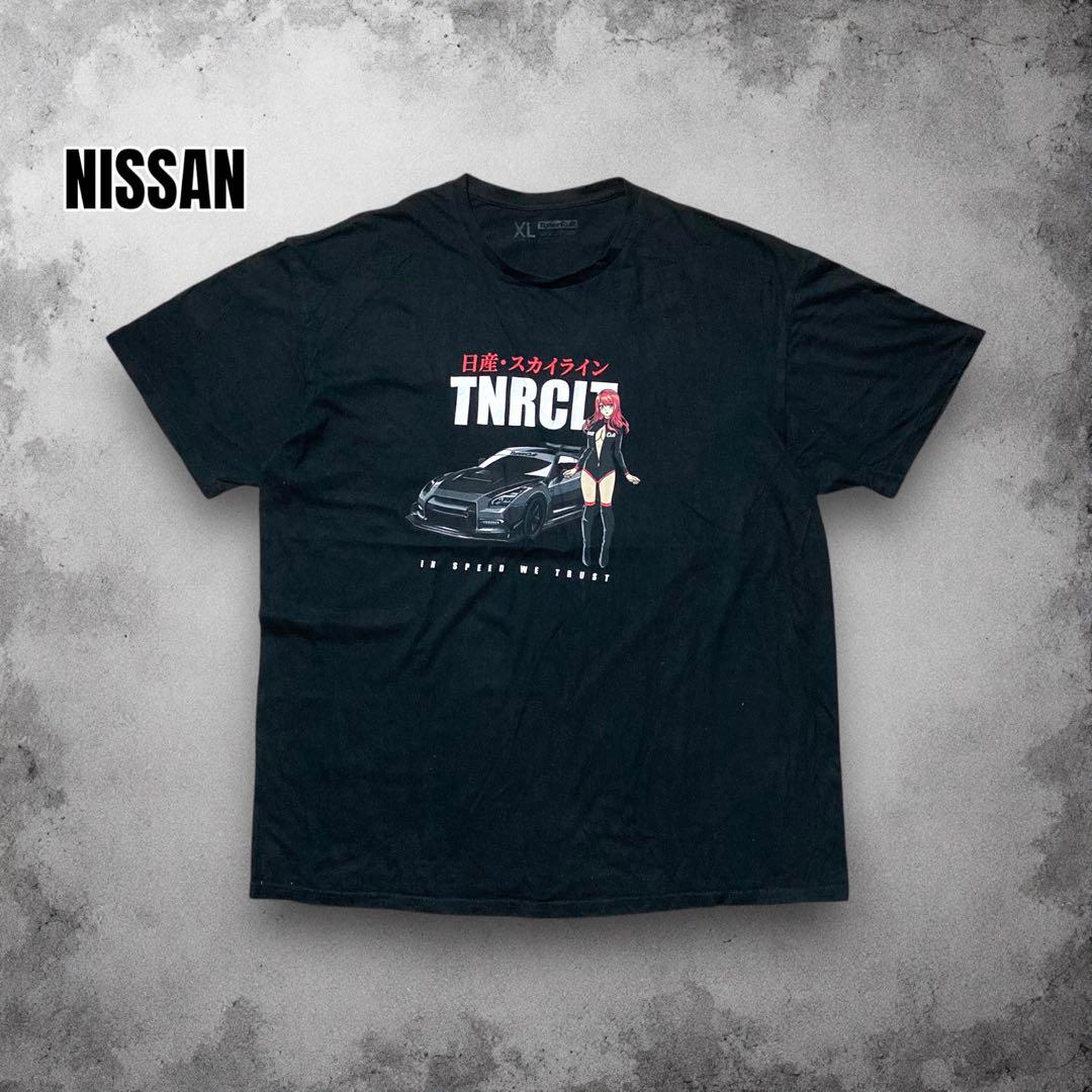 

[USED] USA NISSAN Nissan Skyline Anime T-Shirt GT-R Car Racing