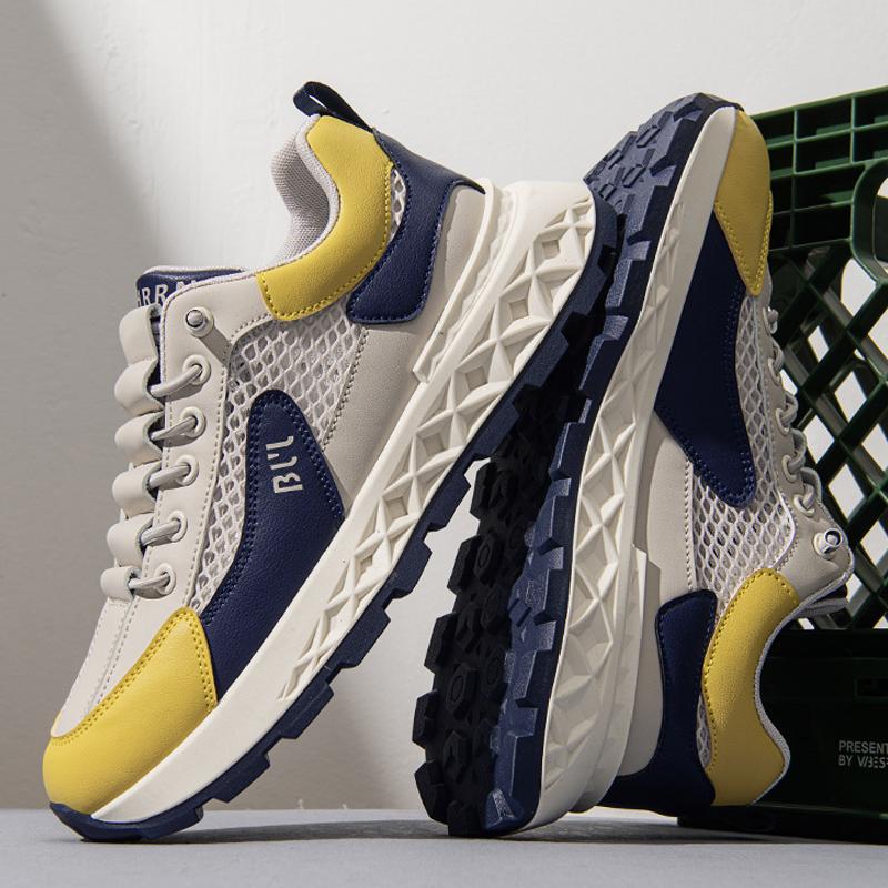 2026 New Mens Thin Mesh Breathable Casual Shoes High Quality Platform Sneakers Fashionable Soft Sole Men's Shoes Tenis Masculino