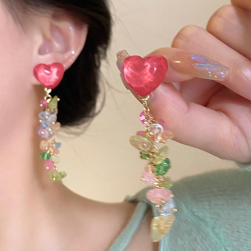 Summer Colorful Unique Dopamine Design Drop Dangle Earrings For Women Fashion Jewelry Accessories