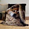 Cozy Dog Blanket Design for All Seasons Blanket Lunch Break Throw Gift