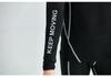 Unisex Fleece-Lined Long Sleeve Fitness Set for Autumn and Winter - Quick-Dry Sports Base Layer