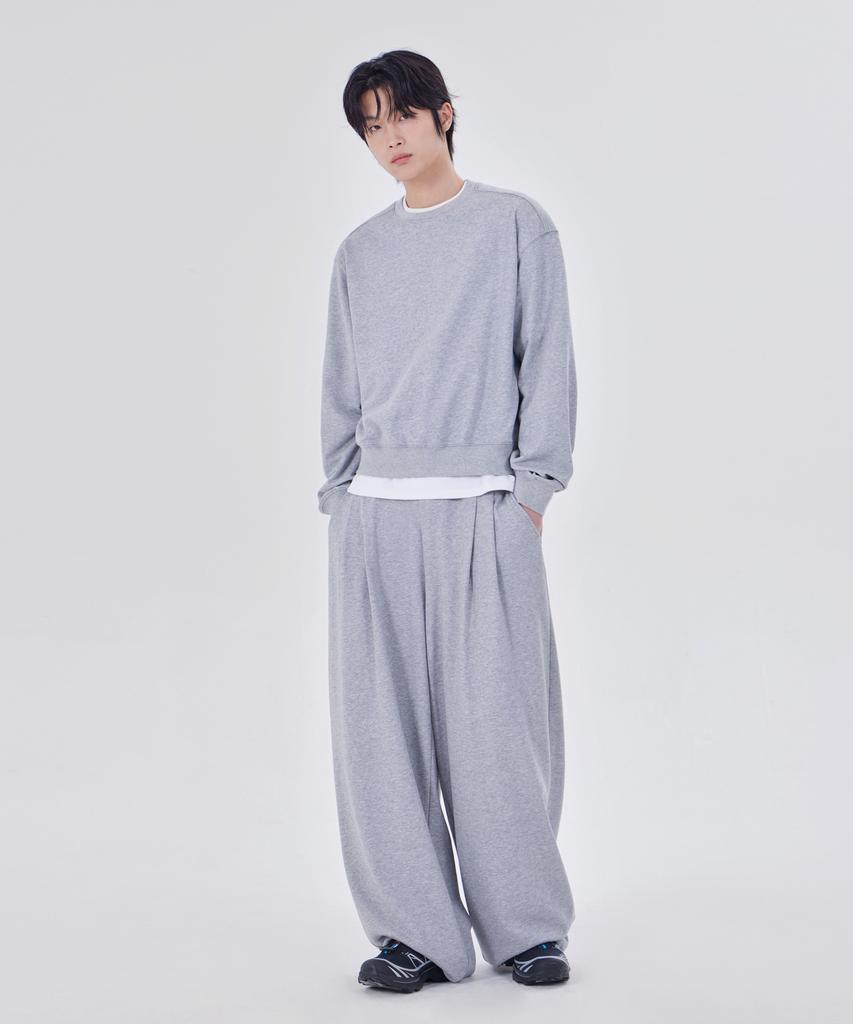 GLW Comfort Wide Two-Pleat Sweatpants Gray