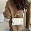 French Fashion and Fashionable Crossbody Small Square Bag Simple Texture Handbag Trendy and Fashionable Shoulder Bag Women's Bag