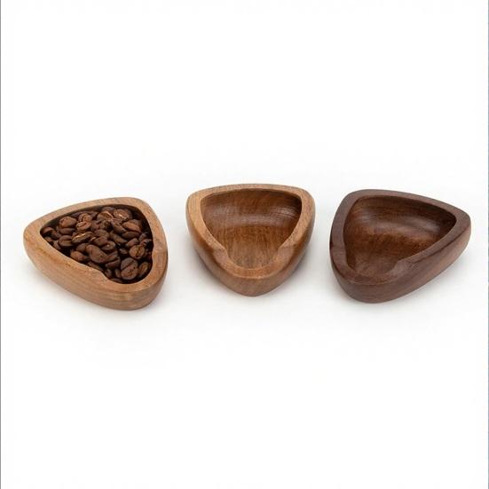 Vassoio Dosatore Caffè, Contenitore in Legno Antistatico per Chicchi con Cucchiaino, Raccoglitore Polvere per Espresso, Strumento da Cucina per Caffetteria Casalinga, Ristorante, Panetteria