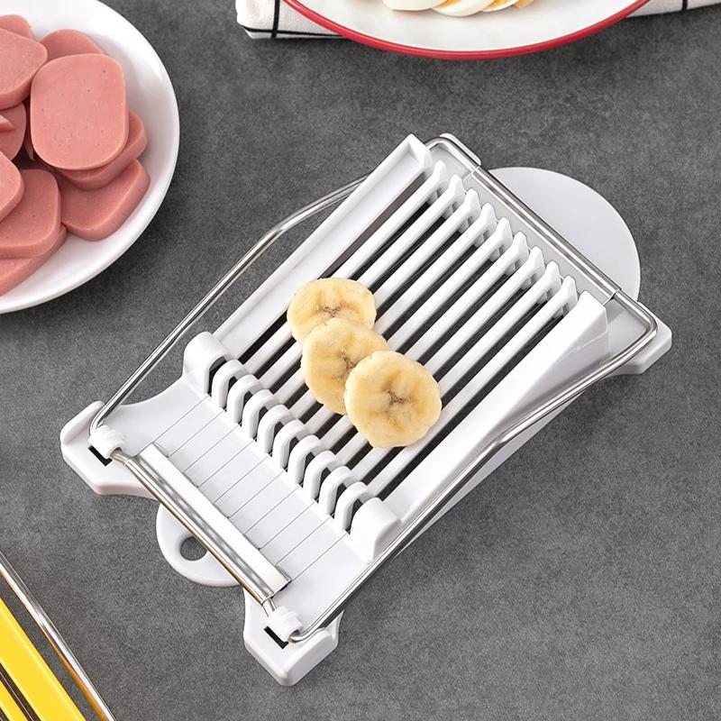Ham Sausage Slicer Kitchen Tool for Strips Cubes Luncheon Meat Bacon Egg Fruit Tofu Vegetable Cheese Food Prep Cutting Gadget