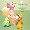 23-Hole Giraffe Bubble Machine & Cartoon Fan Toy for Kids