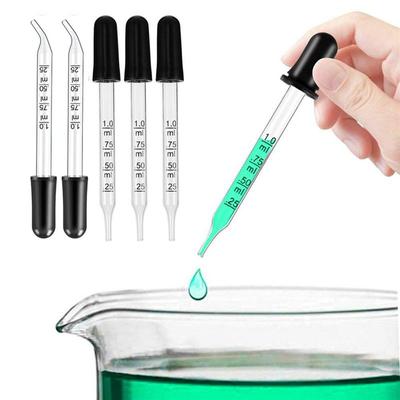 Gummi Kopf Ätherisches Öl Tropfer Waage Tropfer Waage Pipette Glas Flüssigkeit Tropfer Medizin Tropfer