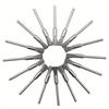 45pcs Mini Rotary Stainless Steel Wire Wheel Wire Brush Small Wire Brushes Set Accessories for Mini Drill Rotary Tools