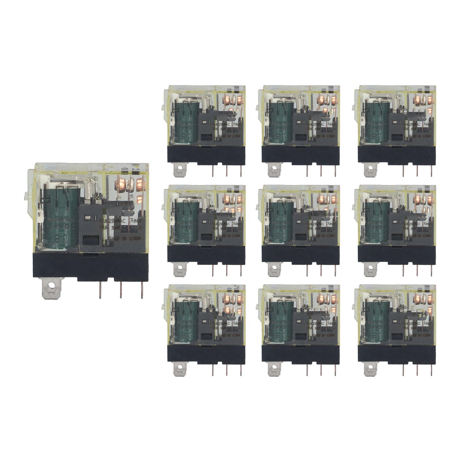 

10Pcs Power Relay Miniature Thin Electronic Component 1 NO 1 NC Wide 5 Pin DC24V 12A BEM1SCL