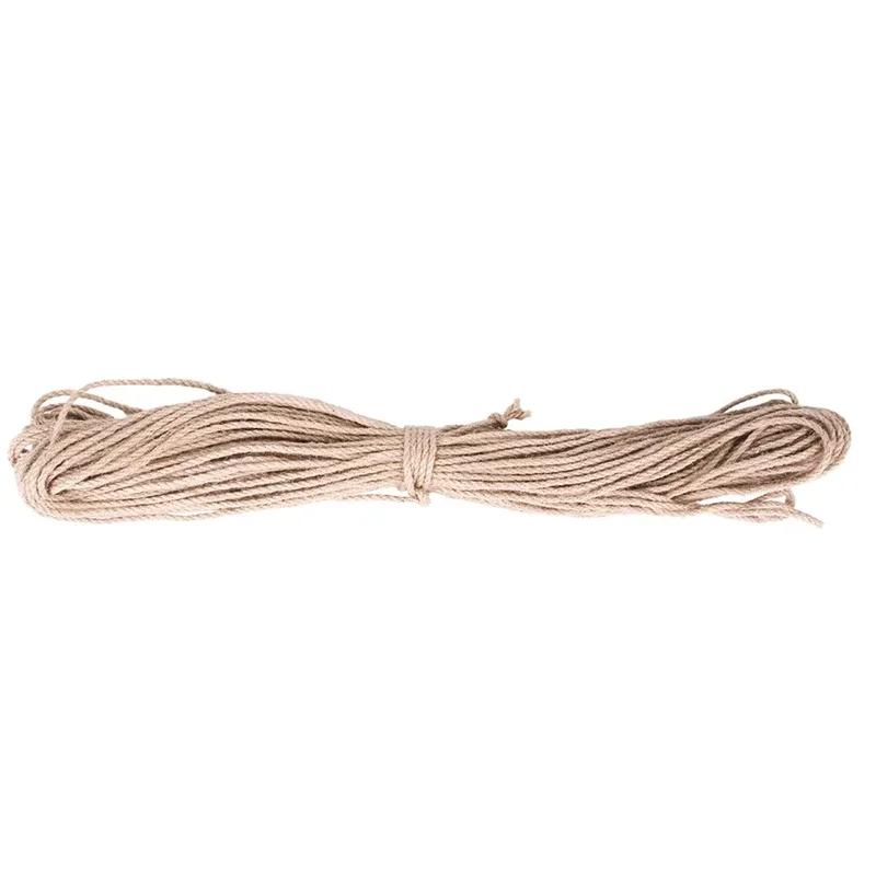 10 Meters Pet Cat Scratching Twine Rolls Hemp Twisted Cord Macrame Paw Claw Furniture Protector Natural Jute Scratch Guards Rope