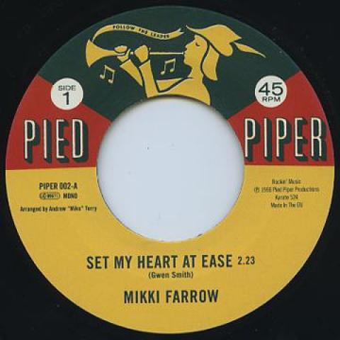 

7inch Record MIKKI FARROW / SEPTEMBER JONES - Set My Heart At Ease / I m Coming H PIPER002 Pide Piper 2013 UK Soul/Funk