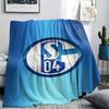1pc FC Schalke 04 Print Flannel Blanket, High Quality Comfortable for All Seasons, Home Decor, Warmth and Comfort, Perfect for Christmas Gifts50