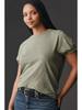 2026 Spring Women's Bubble Sleeve T-Shirt: Short-Sleeve, Solid Color, Round Neck, Skin-Friendly Design.
