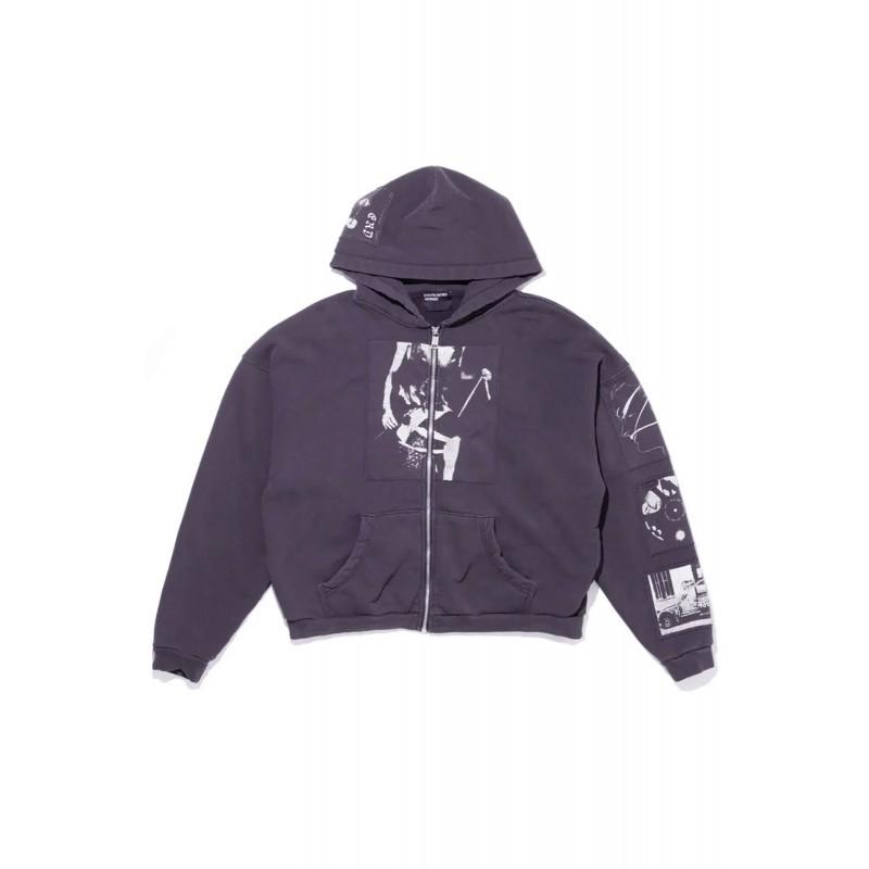 Túlméretezett mosott pamut kapucnis pulóver betűnyomattal Uniszex Streetwear Őszi alkalmi pulóver