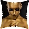 Decor Home Moda Afro Negru Femei Fete Canapea Fete de Perna Dormitor Sufragerie Huse de Perna