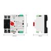 Easy Use Single Phase Din Rail ATS 220V PC Dual Power Automatic Transfer Switch 2P Household Power Transfer Switch 50/60Hz