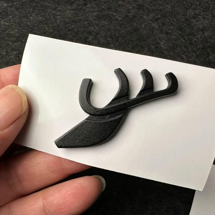 3D Hirsch Deer Head Emblem Stickers Fit 93 95 Buick Regal GS Waterproof Auto Exterior Tuning Custom Badge Decals