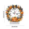 Halloween 2D Flat Acrylic DIY Diamond Painting Clock Kit Diamond Painting Clock Tabletop Decor for Room Decor