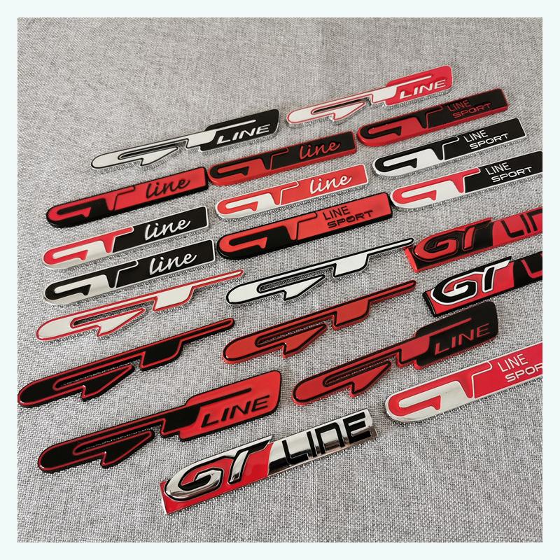 ART1   Car Metal Sticker Emblem Accessory For Kia GT-Line Sportage Ceed Rio Picanto Sorento Soul Cerato Venga Forte K9 Cadenza Optima