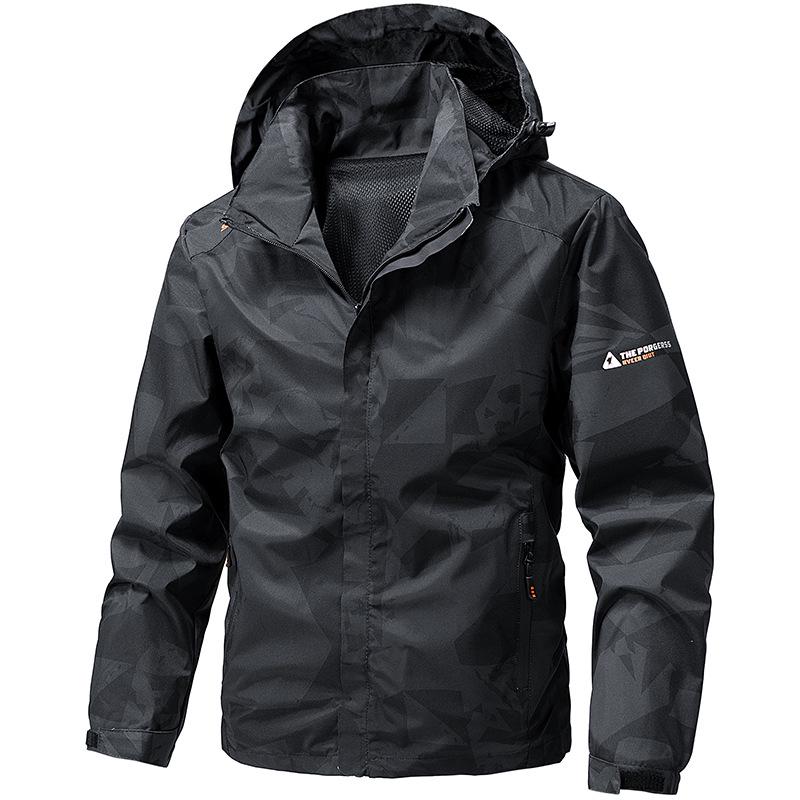 Eldoria 2025 Men's Camouflage Windbreaker Jacket for Spring and Autumn - Outdoor, Windproof, Casual Sports.