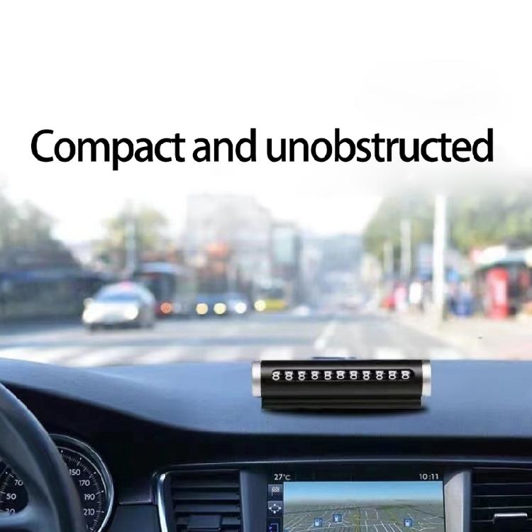 Not Slip Roller Face Temporary Parking Sign Aluminum Car Phone Plate Fade Resistant Car Parking Number Plate Roller