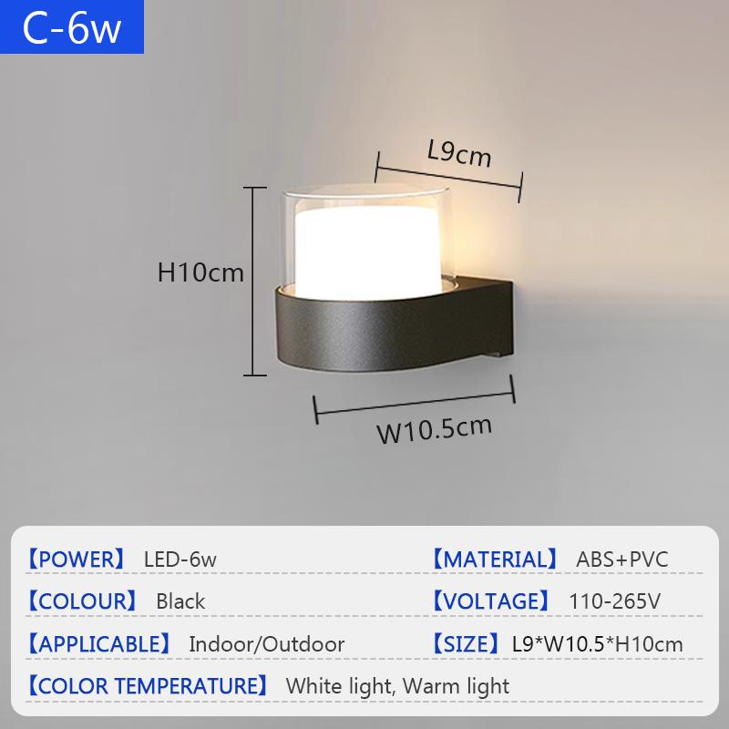 

Современный светодиодный настенный светильник, водонепроницаемый, для двора, гостиной, спальни, крыльца, лестницы, для внутреннего и наружного украшения дома Warm Light-3000K