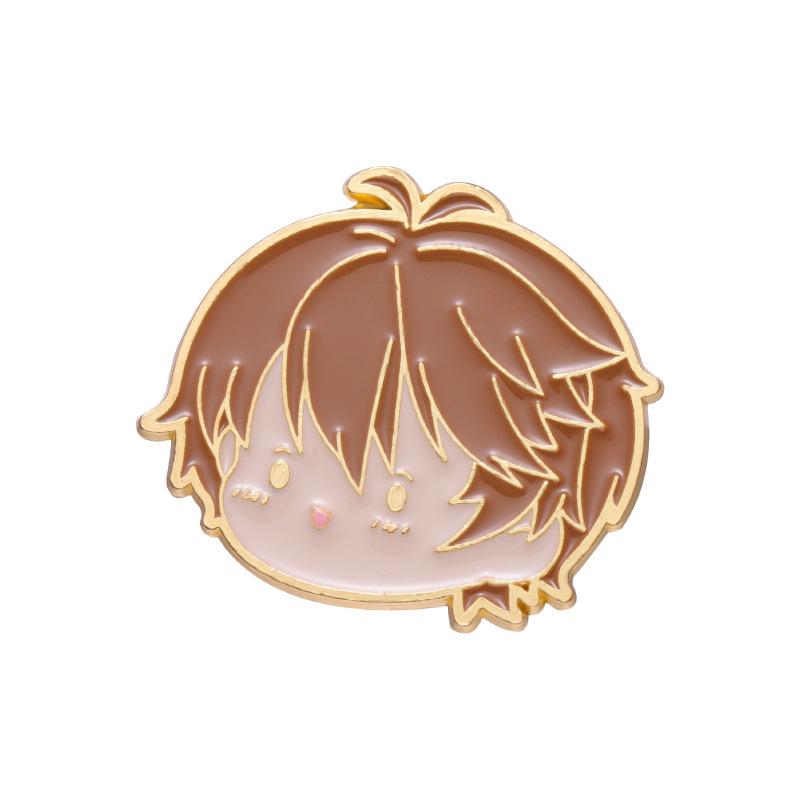 Anime Stylish Character Brooch Unique Metal Enamel Pin Trendy Fashion Accessory For Everyone
