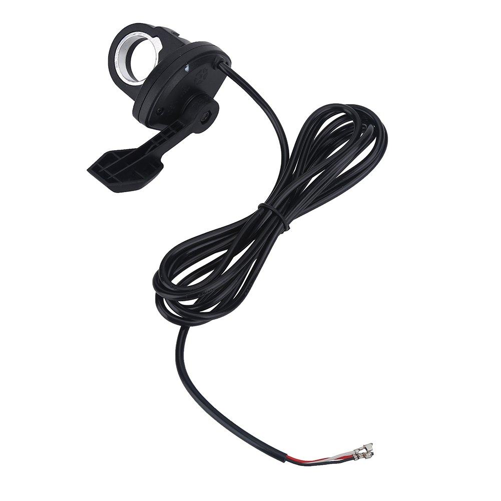 Scooter Electric Bike Throttle Twist Thumb Throttle Speed Control Speed Control Left/Right Handle Easy Installation Black (Right)