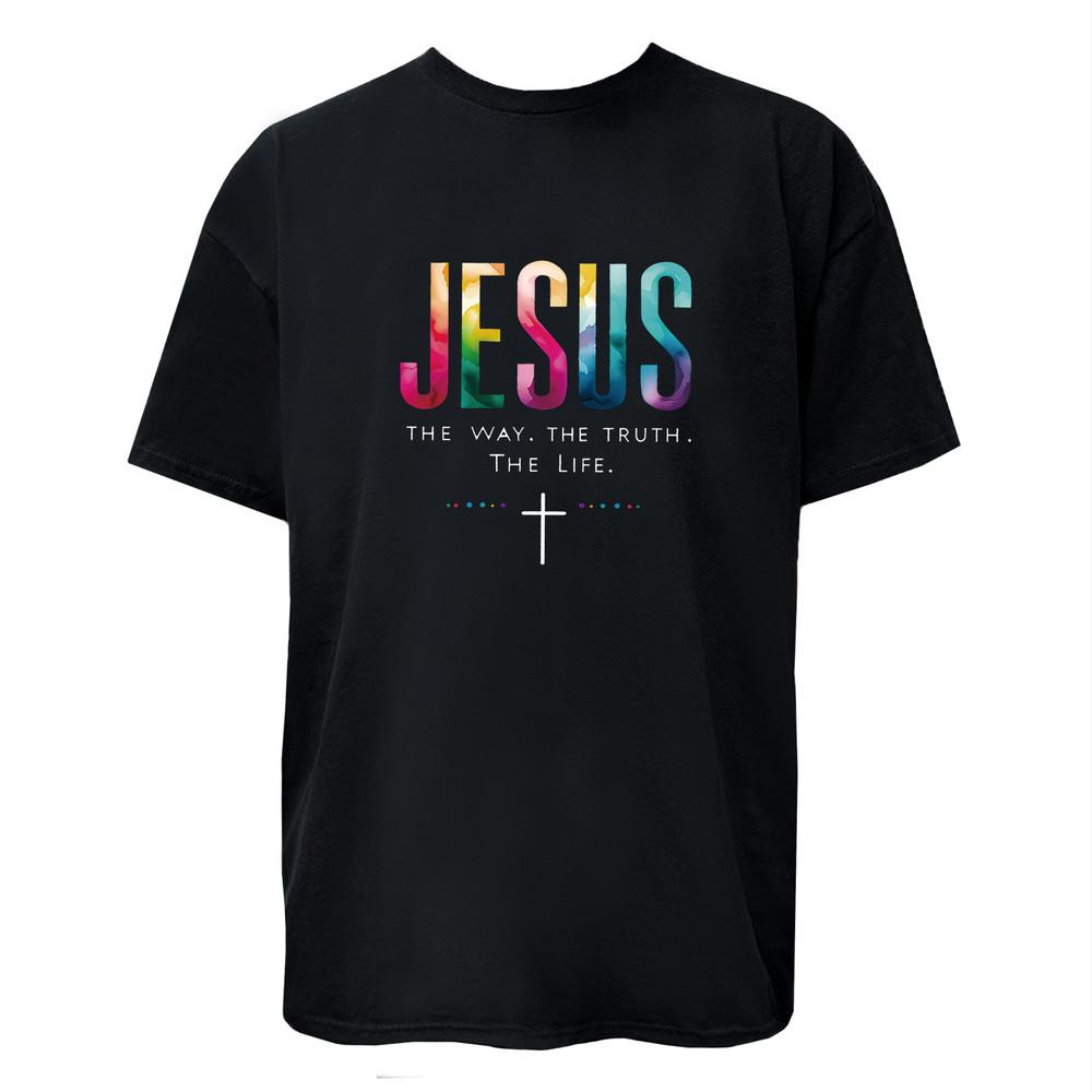 Крест Христианский Иисус Путь Истина Жизнь Христос Футболка Унисекс Футболка Унисекс XL