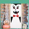 Decalques de Porta de Halloween Únicos Com Fantasmas Assustadores e Vampiros Sinistros Para Realçar Celebrações Assustadoras