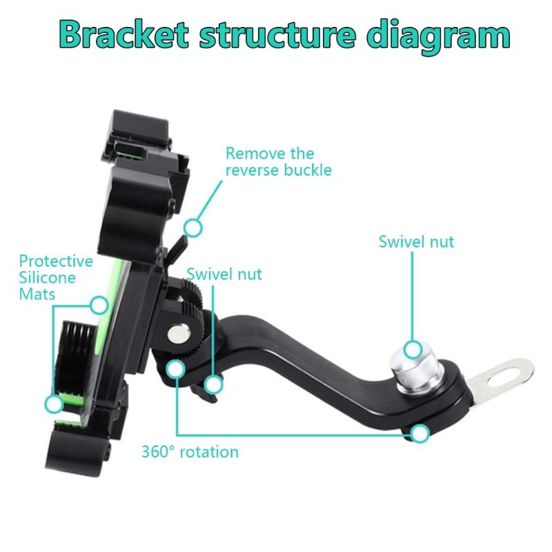 Easy To Use Phone Hold ABS Phone Mount Long Service Phone Mount Secure & Adjustment Phone Mount for Different Phones