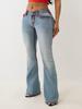 True Religion Damen Vintage Y2K Bestickte Low-Rise Skinny Jeans